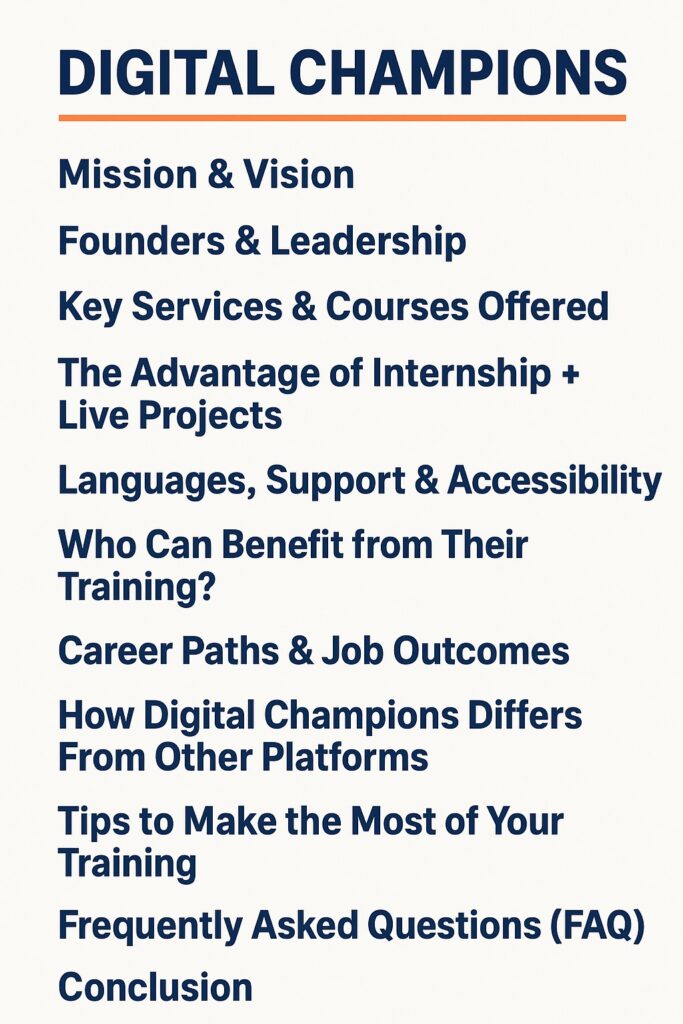 Best Digital Marketing institute in Hyderabad Digitals Champions