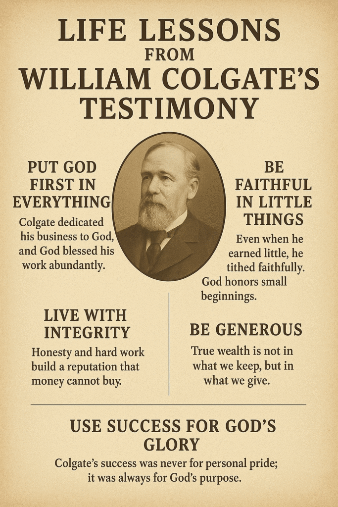 William Colgate testimony